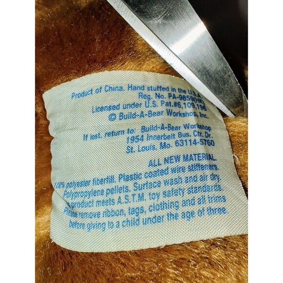 Build-A-Bear BAB Workshop Plush Brown Boxer Dog Stuffed Animal - Picture 2 of 11